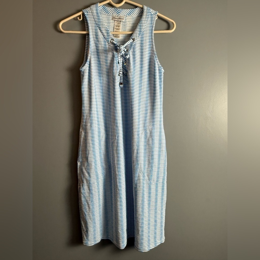 Tommy Bahama Island Cays Stripe Lace-Up Dress Sz XS
